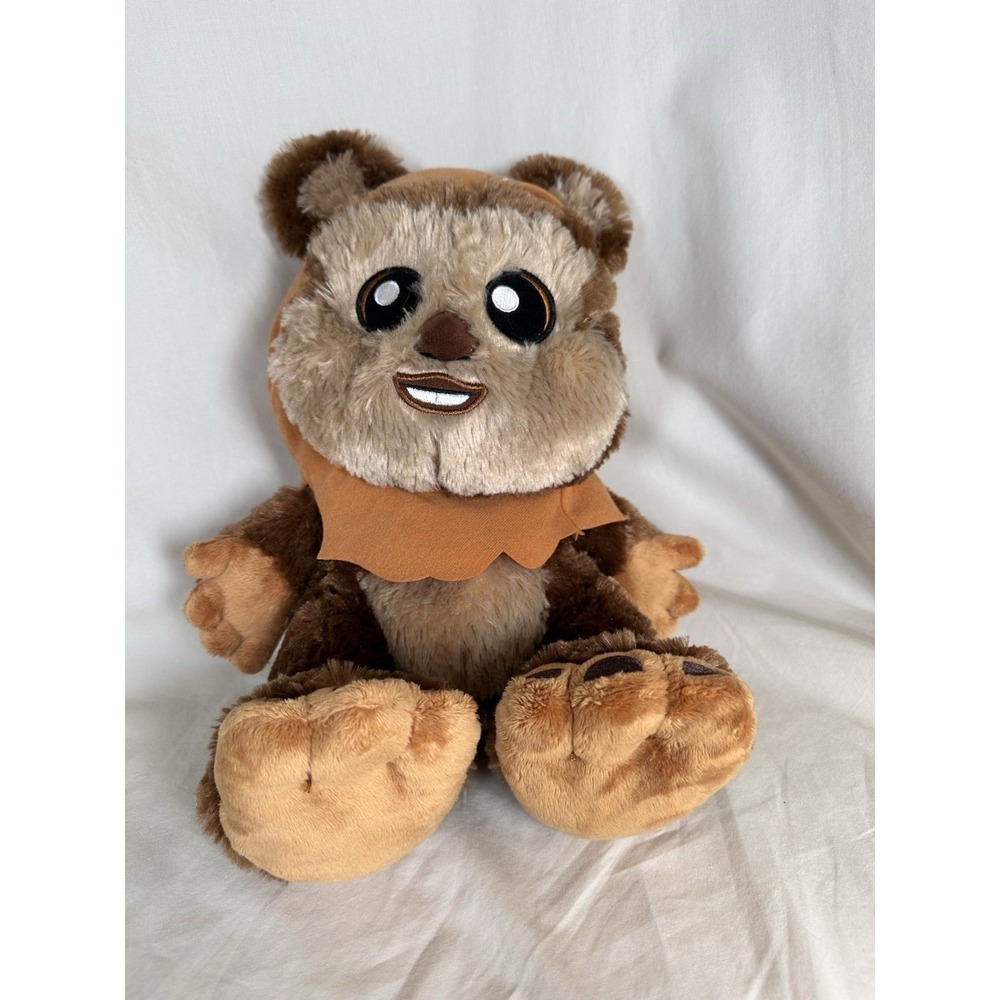 Disney Star Wars Ewok Plush Stuffed Animal Brown Tan Hood 12" Lucasfilm LTD